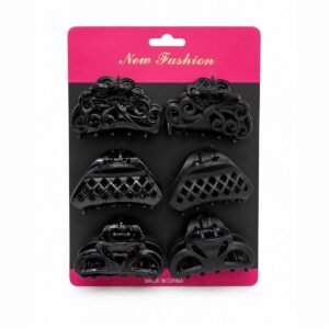 BLACK HAIR CLIPS ملاقط شعر اسود